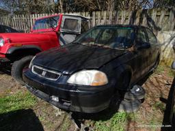 1996 BLACK HONDA CIVIC SHELL; VIN 1HGEJ6521TL025106. THIS VEHICLE WAS ABANDONED ON INTERSTATE 95. IT