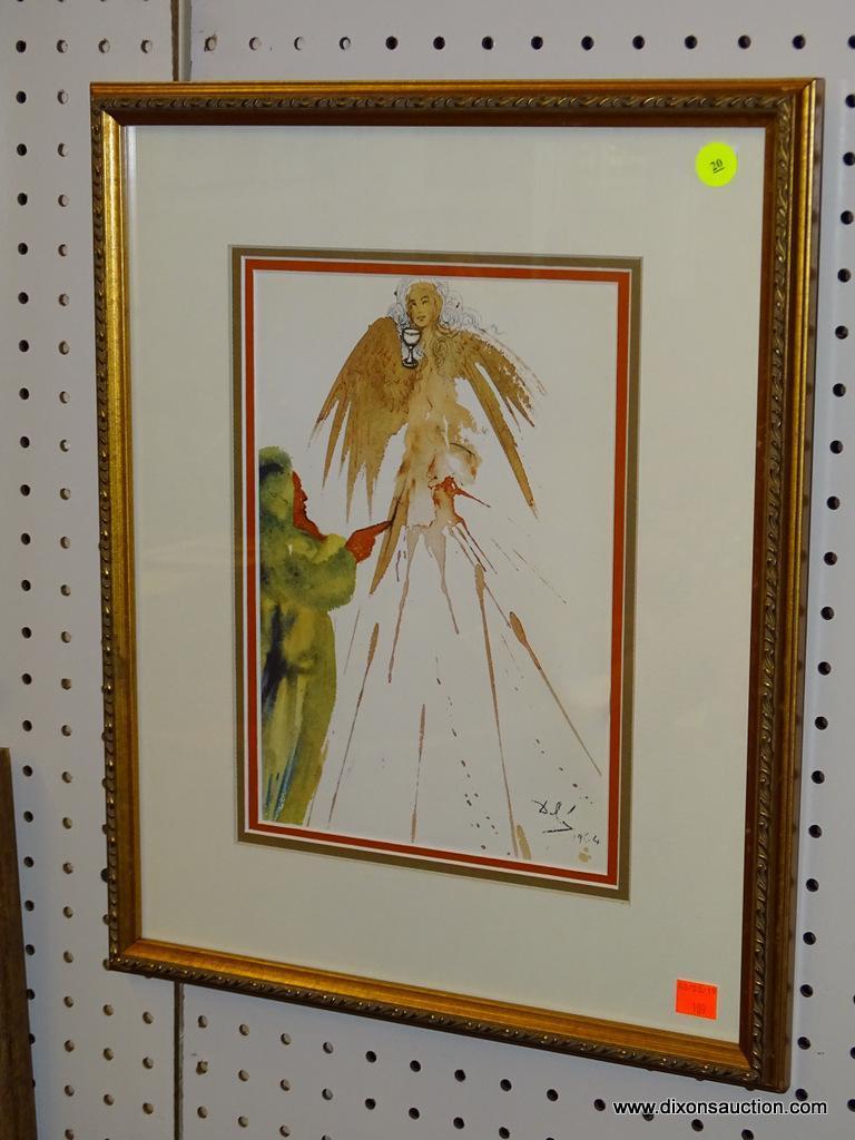 (WALL1) "JERUSALEM BIBLE" BY SALVADOR DALI WITH COA; THIS PRINT HAS A CERTIFICATE OF AUTHENTICITY