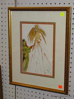 (WALL1) "JERUSALEM BIBLE" BY SALVADOR DALI WITH COA; THIS PRINT HAS A CERTIFICATE OF AUTHENTICITY