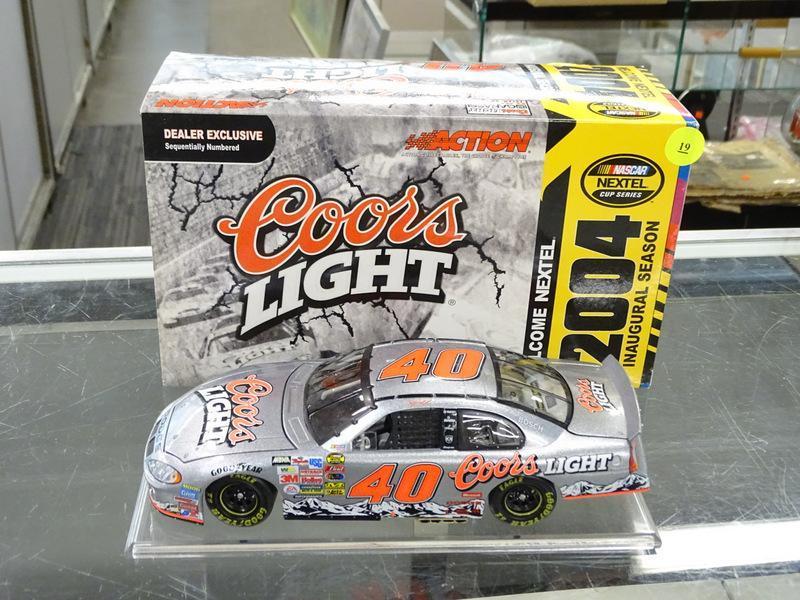 (R4) NASCAR 1:24 DIECAST COLLECTIBLE MODEL STOCK CAR; STERLING MARLIN #40 COORS LIGHT 2004 DODGE