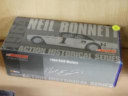 (R2) NASCAR 1:24 SCALE DIECAST COLLECTIBLE STOCK CAR; #1 NEIL BONNETT B & H MOTORS 1968 CHEVELLE.