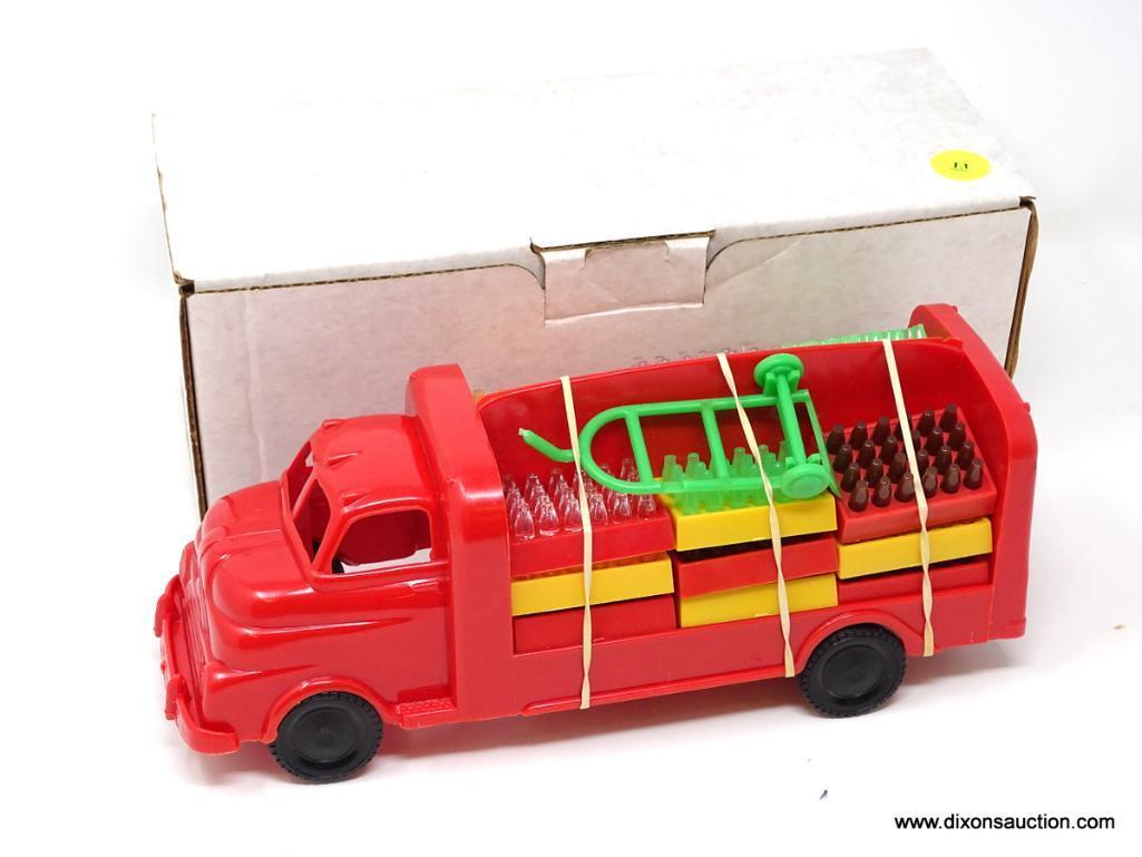 1960/70S MARX TOYS SEALED MARXIE COLA TRUCK. RED. NEW IN BOX. MEASURES 10.5 IN X 4.5 IN X 4 IN.