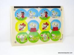 1960'S SNOOPY & CHARLIE BROWN FLICKER PANELS. MEASURES 12.5 IN X 9.5 IN.