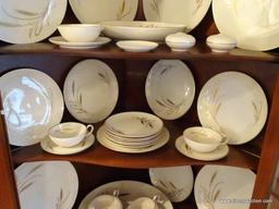 (DR) 34 PCS. OF FINE ARTS CHINA ( INSIDE OF CORNER CABINET) INCOMPLETE SET OF FINE ARTS CHINA IN THE