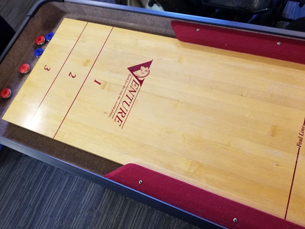 VENTURE 9' CLASSIC CUSHION SHUFFLEBOARD TABLE.