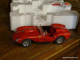 (R1) THE DANBURY MINT 1958 FERRARI 250 TESTA ROSSA; RED IN COLOR, IN STYROFOAM PACKAGING, MEASURES 7