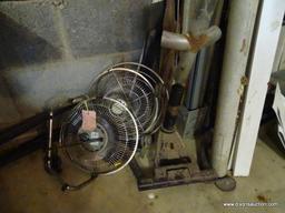 (GAR) WALL LOT; LOT ALONG BACK WALL TO INCLUDE ELECTRIC HEATER, NEW STOVE PIPE, PVC PIPE PARTS AND