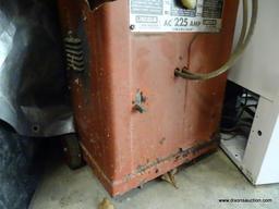 (GAR) ARC WELDER; LINCOLN ELECTRIC ARC WELDER, INCLUDES LEATHER GLOVES AND CHAPS, BOXES OF