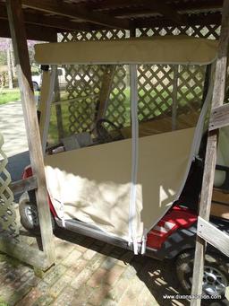 (GAR) GOLF CART; 2005 INGERSOLL RAND XRT 800Z GOLF CART- 4 SEATER WITH SIDE AND BACK CURTAINS-