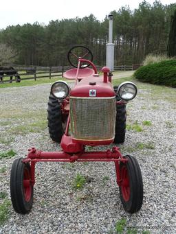 (OUT) 1942 MCCORMICK FARMALL CUB; THIS RED FULLY RESTORED TRACTOR. IT WAS FULLY RESTORED BY THE