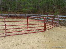 LOT OF TARTAR BAR ECONOMY TUBE GATES; RED IN COLOR. INCLUDES 7 GATES. SOME ARE BENT. EACH MEASURES