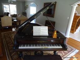 (LR) ANTIQUE WM KNABE & CO GRAND PIANO; VICTORIAN STYLE GRAND PIANO, CIRCA 1880, SERIAL #19877.