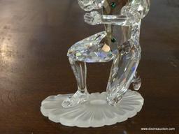 SWAROVSKI CRYSTAL FIGURINE; BEAUTIFUL SWAROVSKI CRYSTAL FIGURINE OF A HARLEQUIN, THE THIRD PIECE IN