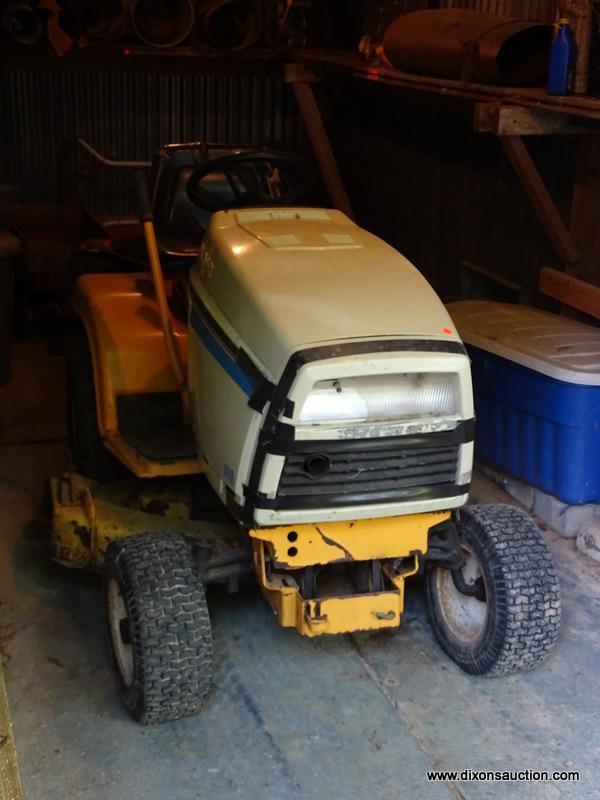 (OUT) CUB CADET LAWN TRACTOR; RIDING MOWER WITH 42 IN CUT. IS IN GOOD USED CONDITION AND READY FOR A