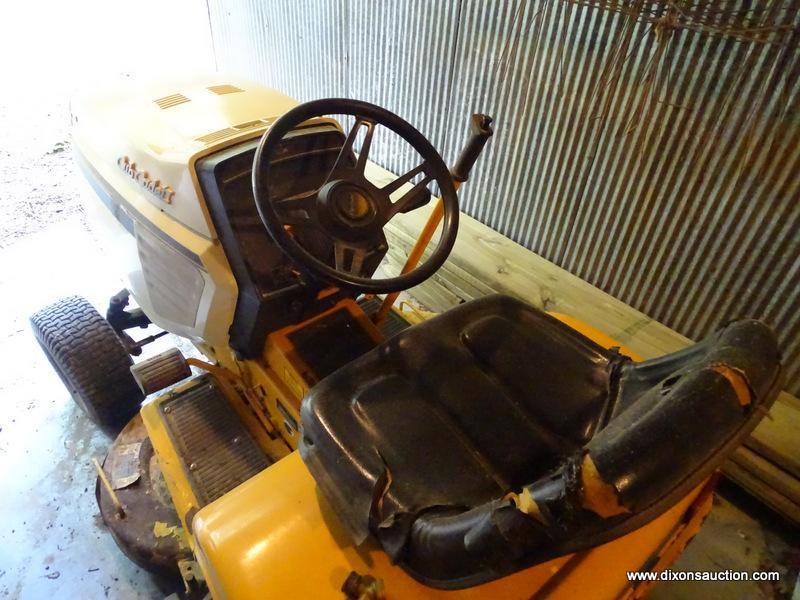 (OUT) CUB CADET LAWN TRACTOR; RIDING MOWER WITH 42 IN CUT. IS IN GOOD USED CONDITION AND READY FOR A