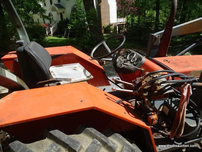 TRACTOR; ZETOR MODEL Z 7745 SERIAL NO. 031633 TRACTOR WITH ZETOR MODEL 590 FRONT END LOADER WITH