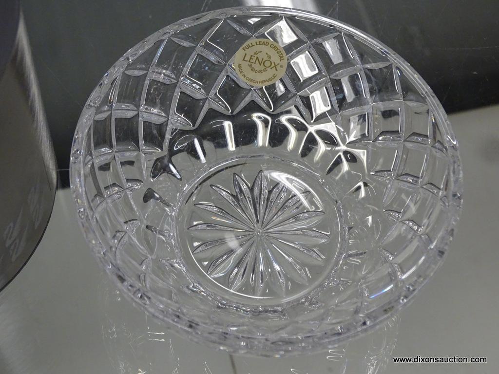 (R6B) LENOX AND SWAROVSKI CRYSTAL ITEMS; TOTAL OF 2 PIECES, ONE IS A LENOX CRYSTAL DIAMOND BOWL WITH