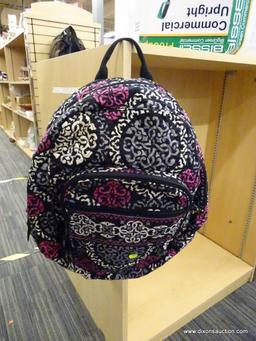(R6B) VERA BRADLEY BACKPACK; THIS PERFECT SIZE BACKPACK IS IN THE CANTERBERRY MAGENTA PATTERN, HAS A
