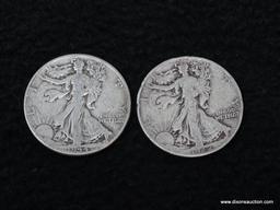 1942 & 1944 WALKING LIBERTY HALF DOLLARS