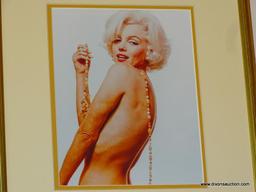 FRAMED MARILYN MONROE PRINT; THIS PRINT OF MARILYN MONROE "NECKLACE" IS ONE OF A COLLECTION OF