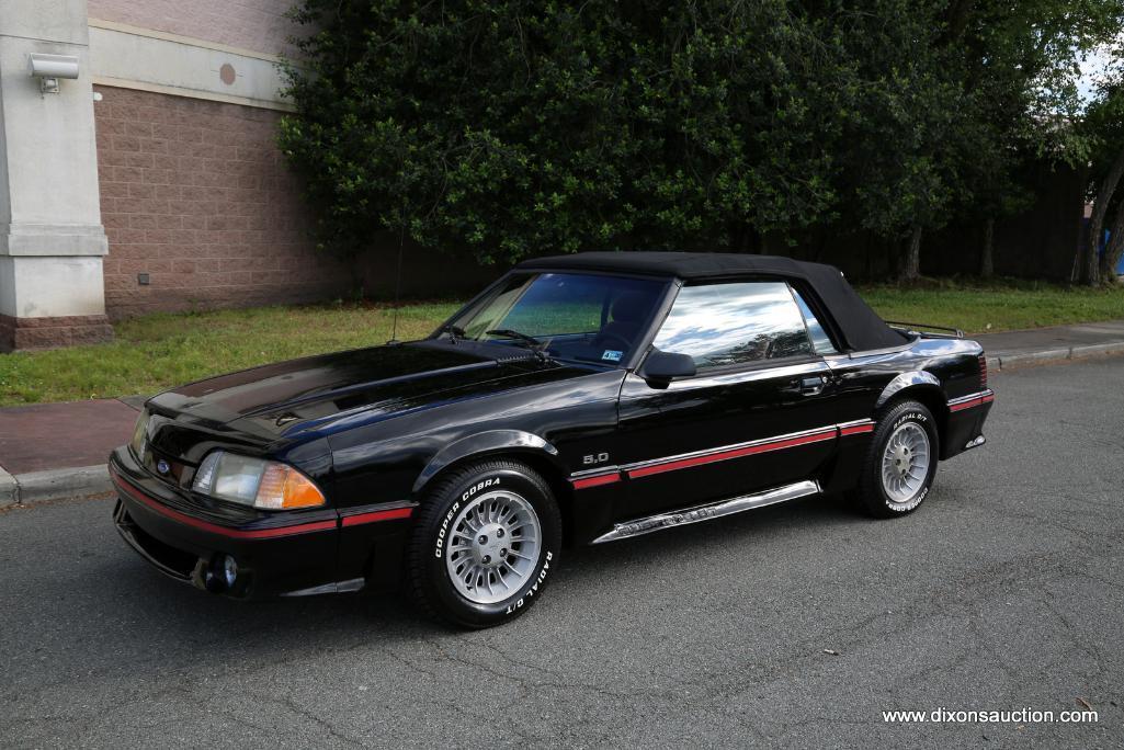 1987 GT 5.0 MUSTANG CONVERTIBLE. THIS CAR IS AN ONE FAMILY OWNED CAR SINCE 1987! VIN