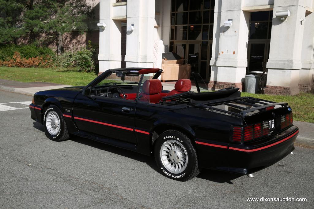 1987 GT 5.0 MUSTANG CONVERTIBLE. THIS CAR IS AN ONE FAMILY OWNED CAR SINCE 1987! VIN