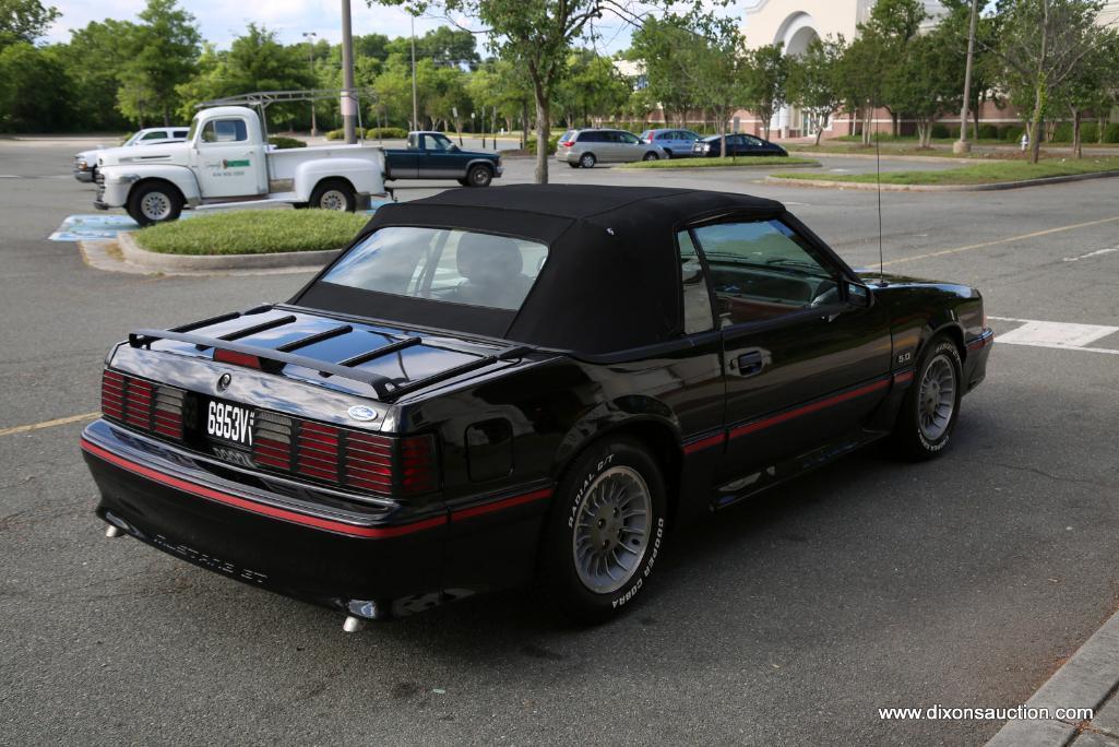 1987 GT 5.0 MUSTANG CONVERTIBLE. THIS CAR IS AN ONE FAMILY OWNED CAR SINCE 1987! VIN