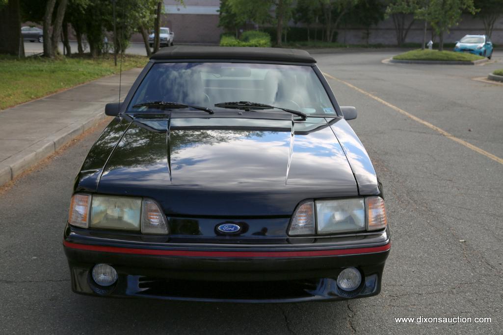 1987 GT 5.0 MUSTANG CONVERTIBLE. THIS CAR IS AN ONE FAMILY OWNED CAR SINCE 1987! VIN