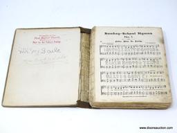 (SC) ANTIQUE BOOK; SUNDAY SCHOOL HYMNS NO.1 (1901). IS IN EXCELLENT CONDITION AND IN A PROTECTIVE