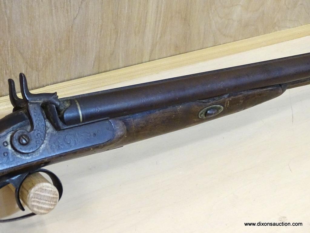 LONDON 1800'S DOUBLE BARREL CAPLOCK GUN