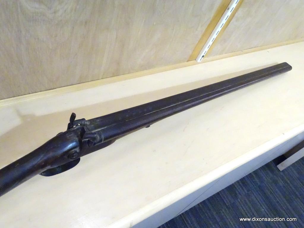 LONDON 1800'S DOUBLE BARREL CAPLOCK GUN