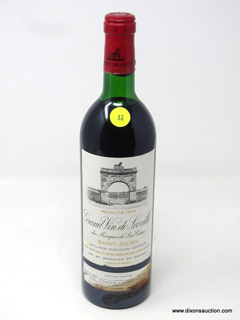 1984 GRAND VIN DE LEOVILLE DU MARQUIS DE LA CASES SAINT-JULIEN; THIS RED BORDEAUX WINE OFFERS