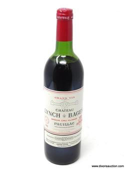 1982 CHATEAU LYNCH-BAGES PAUILLAC; THIS BORDEAUX PAUILLAC IS A RICH AND CONCENTRATED, FULL-BODIED