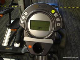 CYBEX CR 530 EXERCISE BIKE; FEATURES A GREY COLOUR SCHEME THROUGHOUT AND HAS BRAND MARKINGS