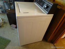 (UTIL) KENMORE WASHER; WHITE AND WOOD GRAIN KENMORE ULTRA FABRIC CARE HEAVY DUTY 80 SERIES. MODEL #