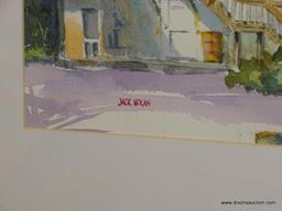 ORIGINAL JACK NOLAN WATERCOLOR; "STAR FISH CORTEZ FL." WATERCOLOR PAINTING SHOWS THE STAR FISH CO.