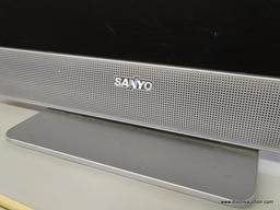 SANYO 19 IN TV; MODEL NUMBER DP19647. FEATURES HIGH DEFINITION. DOES NOT INCLUDE REMOTE. MEASURES 19