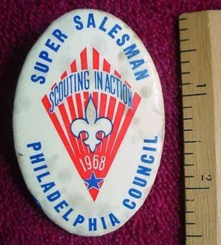 1968 BSA BOY SCOUT PHILADELPHIA COUNCIL SUPER SALESMAN Interesting Boy Scouts of America neckerchief