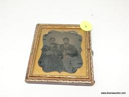 ANTIQUE AMBROTYPE; SIXTH PLATE SIZE AND IS TITLED "HISPANIC COUPLE". IS IN VERY GOOD CONDITION. IS