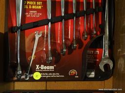 X-BEAM WRENCH SET; GEARWRENCH X-BEAM STANDARD COMBINATION WRENCH SET. IS NEARLY COMPLETE (MISSING 1