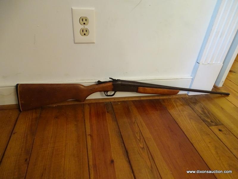 (MBR) SEARS AND ROEBUCK 410 SHOTGUN; SINGLE BARREL SHOTGUN WITH WOODEN STOCK. MODEL 101.10041.