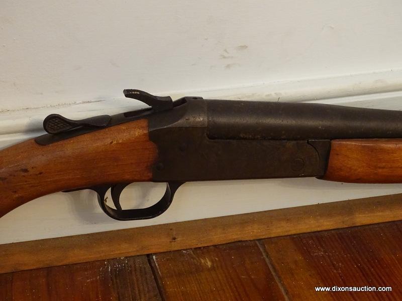 (MBR) SEARS AND ROEBUCK 410 SHOTGUN; SINGLE BARREL SHOTGUN WITH WOODEN STOCK. MODEL 101.10041.