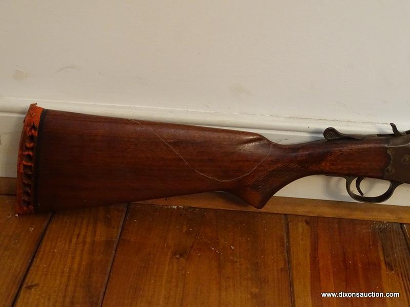 (MBR) ANTIQUE .30 CALIBER RIFLE; ANTIQUE RIFLE WITH WOODEN STOCK. MADE BY SAVAGE ARMS CORPORATION.