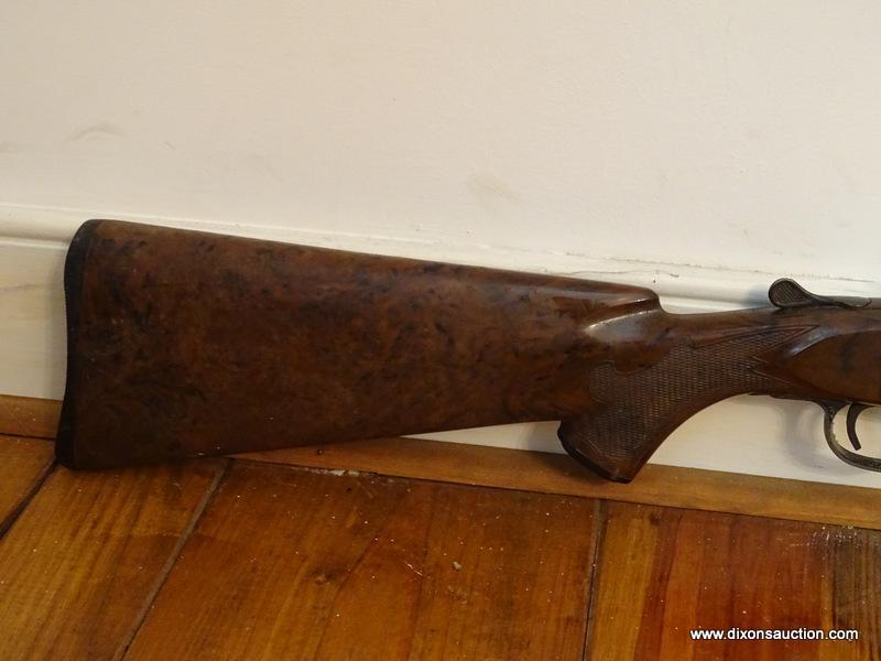 (MBR) ANTIQUE .22 LONG RIFLE; ANTIQUE RIFLE WITH WOODEN STOCK. MADE BY STEVENS ARMS CO. MODEL