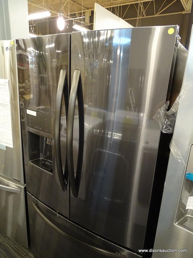 Frigidaire 26.8-cu ft 3-Door Standard-Depth French Door Refrigerator with Ice Maker (Black Stainless