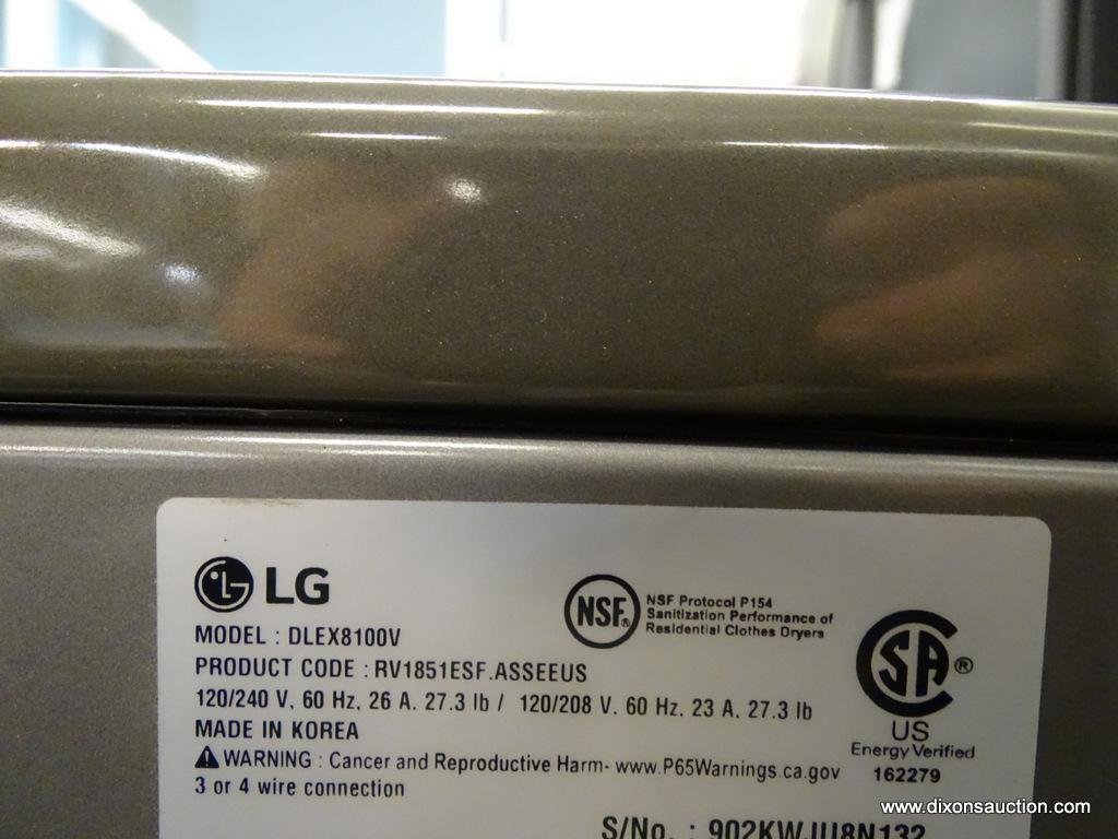 LG 7.3-cu ft Stackable Gas Dryer (Graphic Steel) ENERGY STAR
