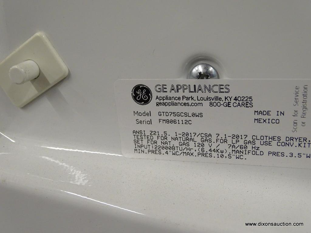 GE 7.4-cu ft Gas Dryer (White) ENERGY STAR