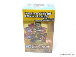 MOVIE AND TV COLLECTORS CARDS; VINTAGE SERIES MOVIES AND TV COLLECTORS SERIES WITH 20 ASSORTED TV