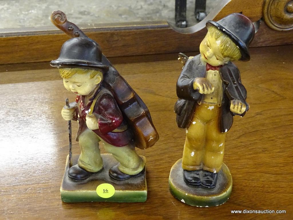 LOT OF ANTIQUE DEVON WARE FIGURINES; 2 PIECE LOT OF HAND CRAFTED DEVON WARE FIGURINES TO INCLUDE 1