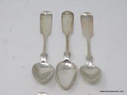 (6) W&H STERLING FIDDLETHREAD PATTERN SPOONS. THEY MEASURE 5-1/2" LONG. THE TOTAL WEIGHT OF THE LOT